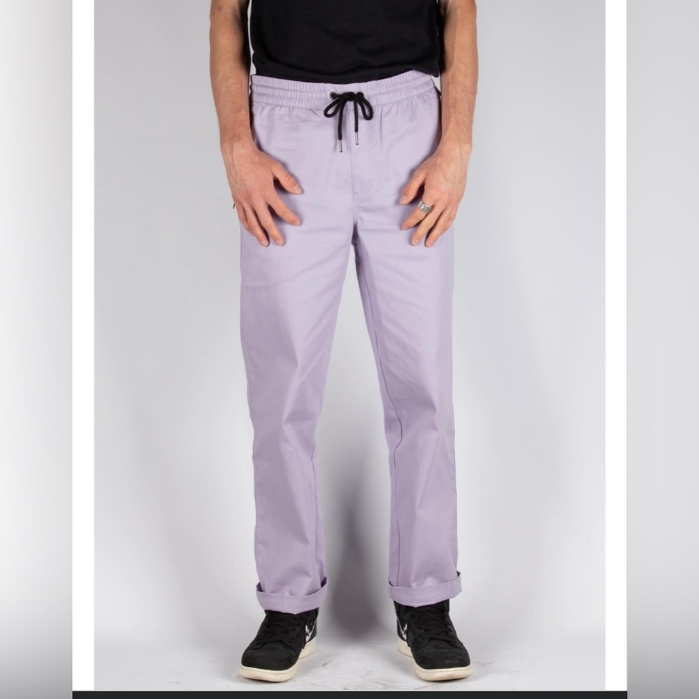 WELCOME Skateboards Principal Elastic Waist Twill Pant -‎ Lavender.